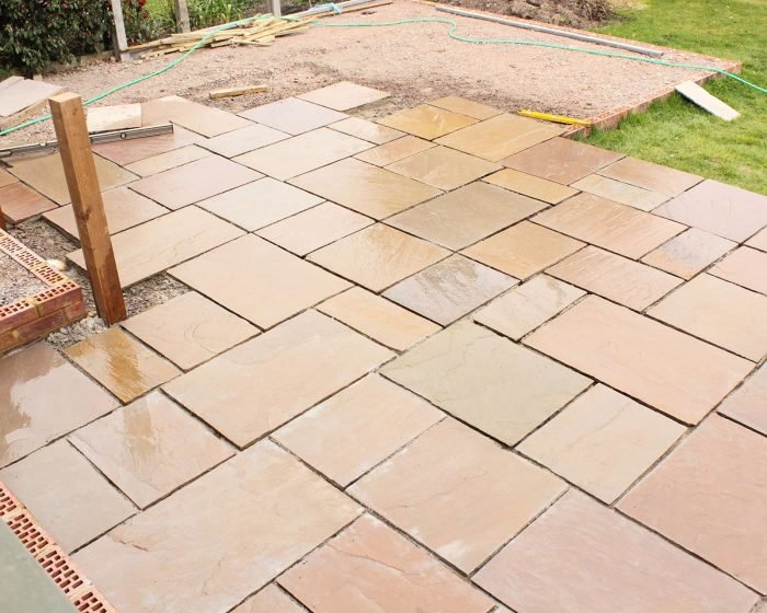 Patio Slabs installation